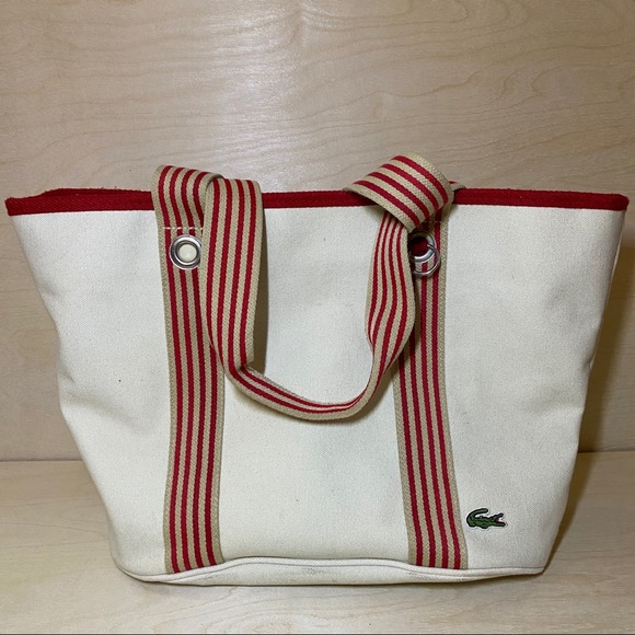 Handbags - 🌿LACOSTE TOTE SHOULDER BAG SHOPPING CANVAS MEDIUM